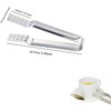 Silver 4Pcs Tea Bag Strainer Clip and Fruit Tongs -