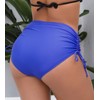 JOYBIK - Parte inferior de bikini de cintura alta para
