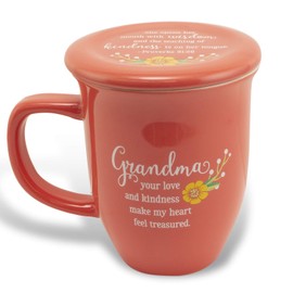 Cathedral Art Red Abbey (Abbey & CA Gift) 14oz Floral Grandma Mug with Matching Coaster (MUG102)