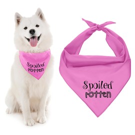 Parisian Pet Spoiled Rotten Dog Bandana, Medium