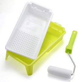 Paint Roller,4-Inch Foam Paint Roller, 4" Mini Paint Roller Kit with Cover Refills,Frame, Paint Tray, Liners, High-Density Sponge Small Roller for Painting Walls, Cabinets, Cupboards, Doors