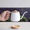 SimpleReal TAMAGO Narrow Mouth Mini Coffee Drip Kettle. Includes Thermometer,