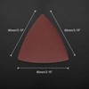LEONTOOL 30 Pcs 3-1/8 Inch (80mm) Triangular Hook & Loop