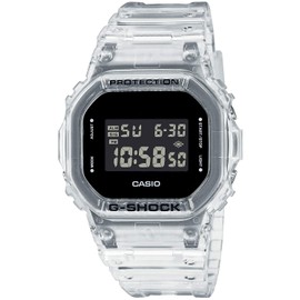 Casio DW-5600SKE-7JF Skeleton Series Men's Watch, Clear, Black, Bracelet Type