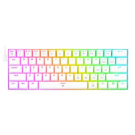 Redragon Teclado Mécanico 60% Dragonborn White K630W - Red Switch