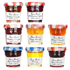 Bonne Maman Preserves Variety Pack 8 Mini Jars Gourmet Fruit Spread Sampler