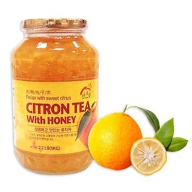 Haioreum Citron Tea with Honey Refresh Delight Large One Glass Jar 2.2 LBS/1 KG
