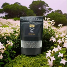 Revival Tea Company Jasmine Tea Pearls - Hand-Rolled Green Tea Scented with Jasmine Flowers - 4.5 Ounces