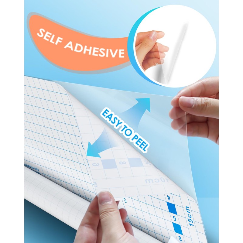 28 Pack Clear Contact Paper Book Cover, Clear Contact Paper