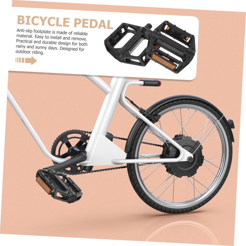 Mipcase 1 Pair Durable Slip Mountain Bike Foot Pedals Reinforced