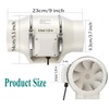Nalle 4 Inch Inline Duct Fan Radon Fan with Remote