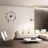 Hxezoc Hxezoc 10inch-20inch Frameless DIY Wall Clock Black 3D Mute
