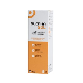 2 x Blephasol 100ml Sensitive Eyelids Eye Lotion & 100 Organic Cotton Pads