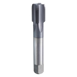 sourcing map 13/16"-14 UNS Thread Tap 6542 Cobalt High-Speed Steel TiCN Coated Plug Tap Right Hand Flat Head 4 Straight Flutes Screw Threading Hand Tap