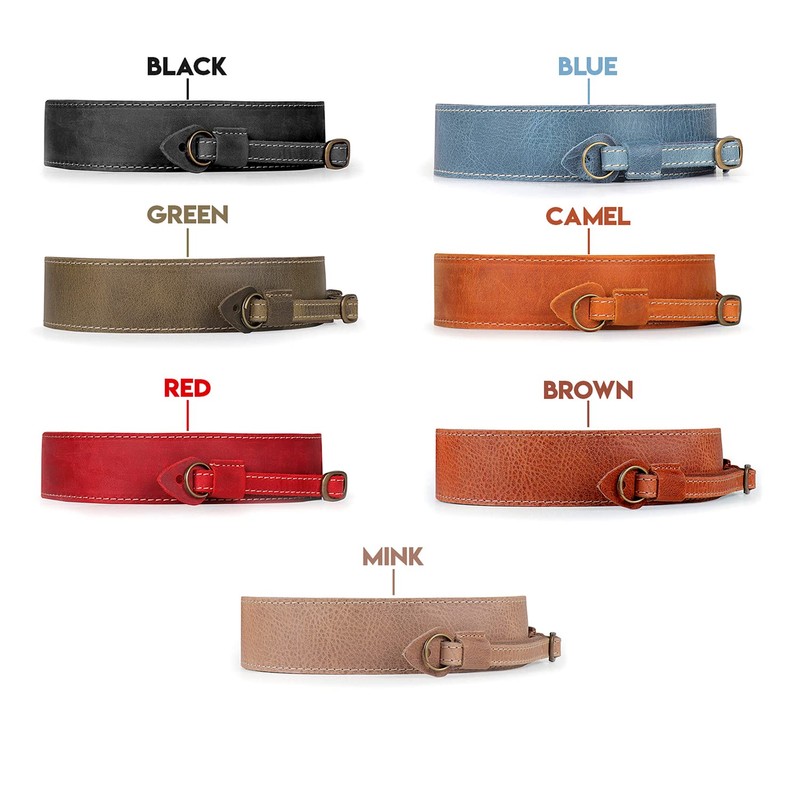 MegaGear MG1999 SLR DSLR Genuine Leather Camel Shoulder or Neck