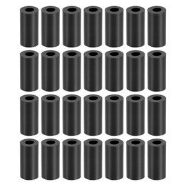 YOKIVE Pack of 250 Black Round Spacers, Non-Threaded Washers with High Insulation Effect, Keeps the Height Consistent, Ideal for M3 Screws (ABS 3.2 mm x 7 mm x 15 mm)