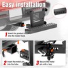 Trailer Dual Hitch Flag Pole Holder Step for 2 Inch