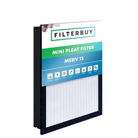 Filterbuy 20x24x4 Mini Pleat Air Filter MERV 13 HVAC Replacement with Header (1-Pack)