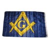 3x5 Mason Masonic Emblem Flag Double Sided Nylon Flag 3'x5'
