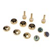 Trumpet Valve Finger Button Metal Abalone Shell Inlay Trumpet Button