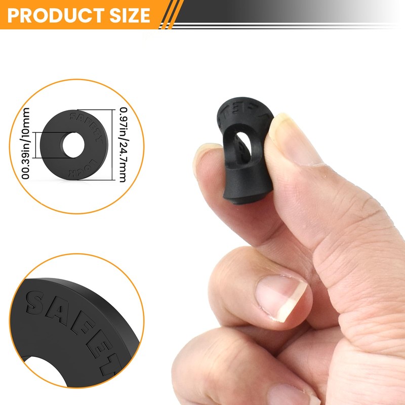 DALQUIS 12 Pcs Guitar Strap Locks, Silicone Strap Locks, Premium