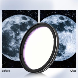 Svbony SV227 Telescope Filter 2", H-Alpha 5nm Narrow-Band CCD Filter, Light Pollution Filter Reduce Light Pollution and Sky Glow, Improve Contrast and Detail for Deep Sky Astrophotography