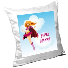 Cushion with Name Hanna And Beautiful Baby Girl Cuddly Pillow Name
