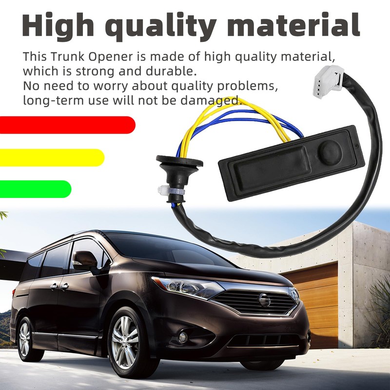 Zikerluder Rear Trunk Lid Release Tailgate Opening Switch Compatible with