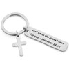 HOLLP Religious Jewelry Jeremiah 29:11 Keychain For I know The Plans I have For You Christian Gift Cross Charm (Keychain)