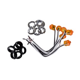 Blazer International C534AK6 3/4" Round LED Clearance / Side Marker Light, Amber, 6 Pack