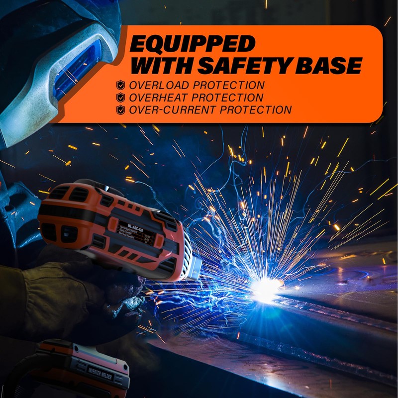 MAXLANDER Welding Machine Portable, 110V 120A Handheld ARC Welder with
