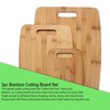Gourmet Edge 3PC Bamboo Cutting Board Set - Kitchen Chopping