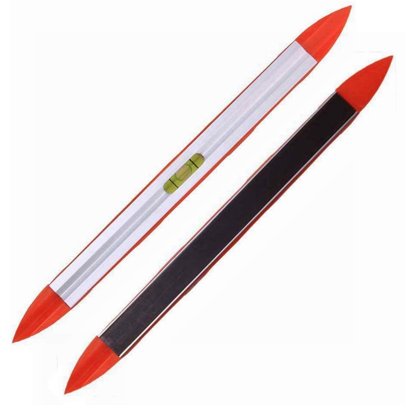 2pcs 9 inch Aluminum-Sided Magnetic Torpedo Level, Box Level Spirit