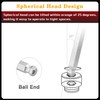 2.5 Inch Black Exhaust Tip, Universal 2 1/2" Inside Diameter