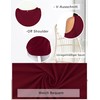 Beluring women's off-the-shoulder short sleeve/ long sleeve shirts, summer V-neck
