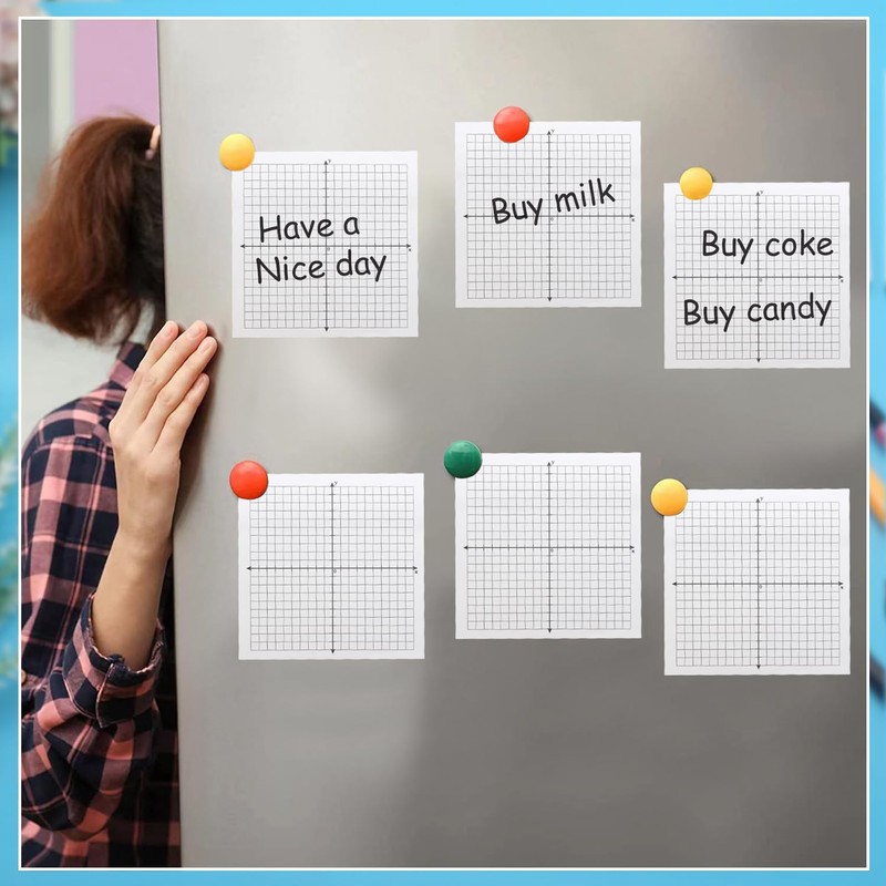 Benvo Graph Paper Sticky Notes Pads 3x3 Inch Math Graph