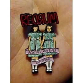 2 Pin Set Redrum And The Grady Twins Shelley Duvall The Shining 1.5" Brand New