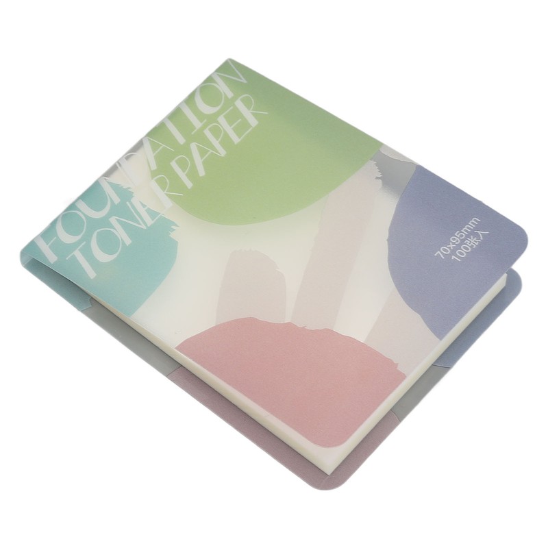 2pcs Liquid Foundation Palette Paper Disposable Makeup Coloring Paper with