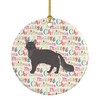 Caroline's Treasures WDK2584CO1 Nebelung #1 Cat Christmas Ceramic Ornament, 3