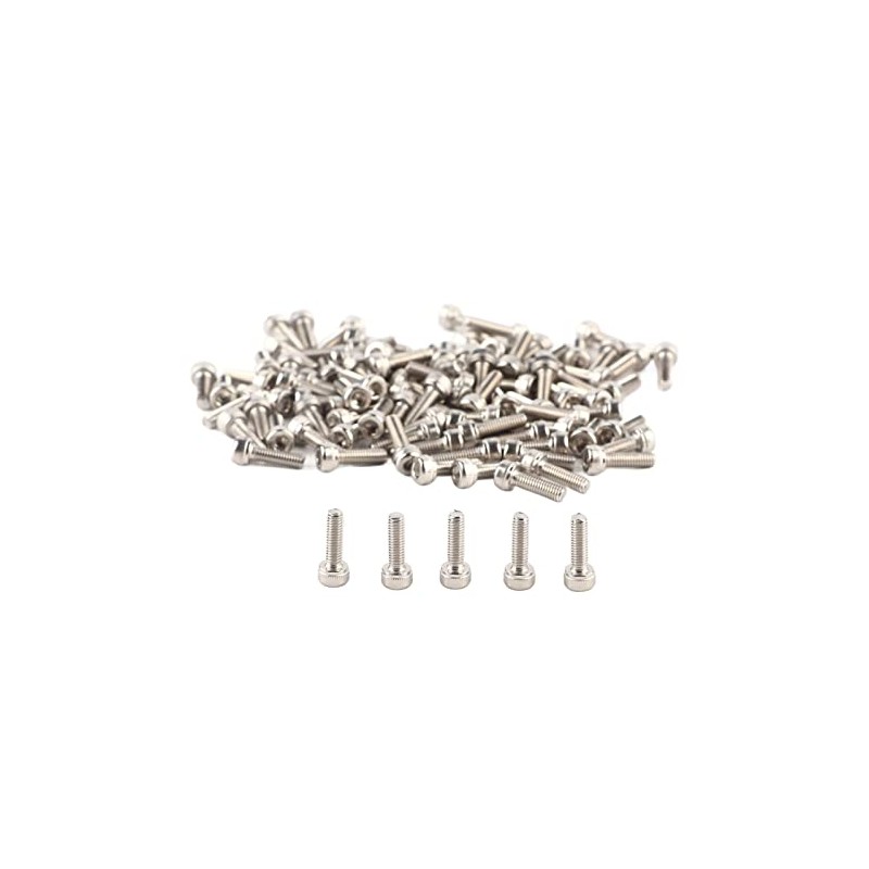 Tornillos de Acero Inoxidable 304 M3 Cabeza Hexagonal 100 Unidades