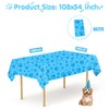 Paw Print Tablecloth, 1 Pack Large Size Plastic 54"x108" Dog