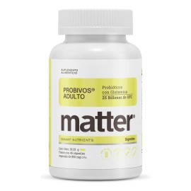 Matter Probivos Adultos Probióticos Con Glutamina 45 Cap Sabor Sin Sabor