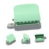 Angoily Manual Puncher for Office Adjustable Loose Leaf Paper Hole