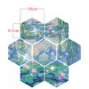 NIHO-JIUMA Diamond Painting Coasters Kits, 7 PCS Hexagon Coasters Monet