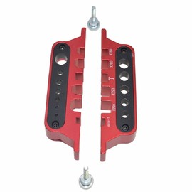 ShareGoo Aluminum Welding Soldering Insulate Station Jig RC Tools for XT60 XT90 T Plug Banana Plug Connector,Red