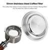 3pcs Stainless Steel Coffee Filter 51mm Pressurized Filter Basket Reusable