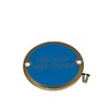 Bary Fire Door Keep Locked Sign Polished Brass
