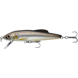 Minnow- Jerk Bait, 2 1/2", 1/8 oz, Silver/Black