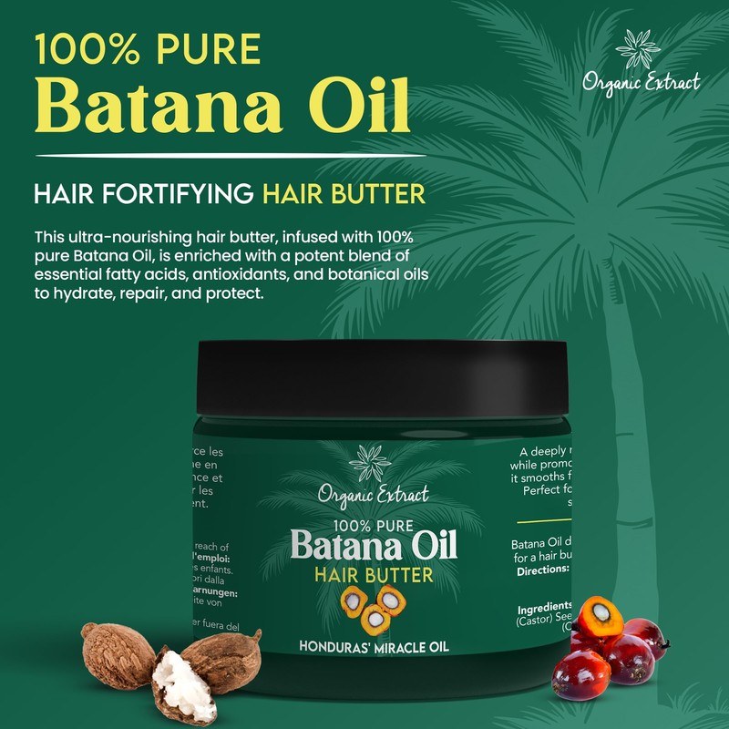 ORGANIC EXTRACT Batana Oil Hair Butter - 4 fl oz
