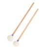 2Pcs Drum Mallet Felt Head Wooden Handle Non Slip Instrument